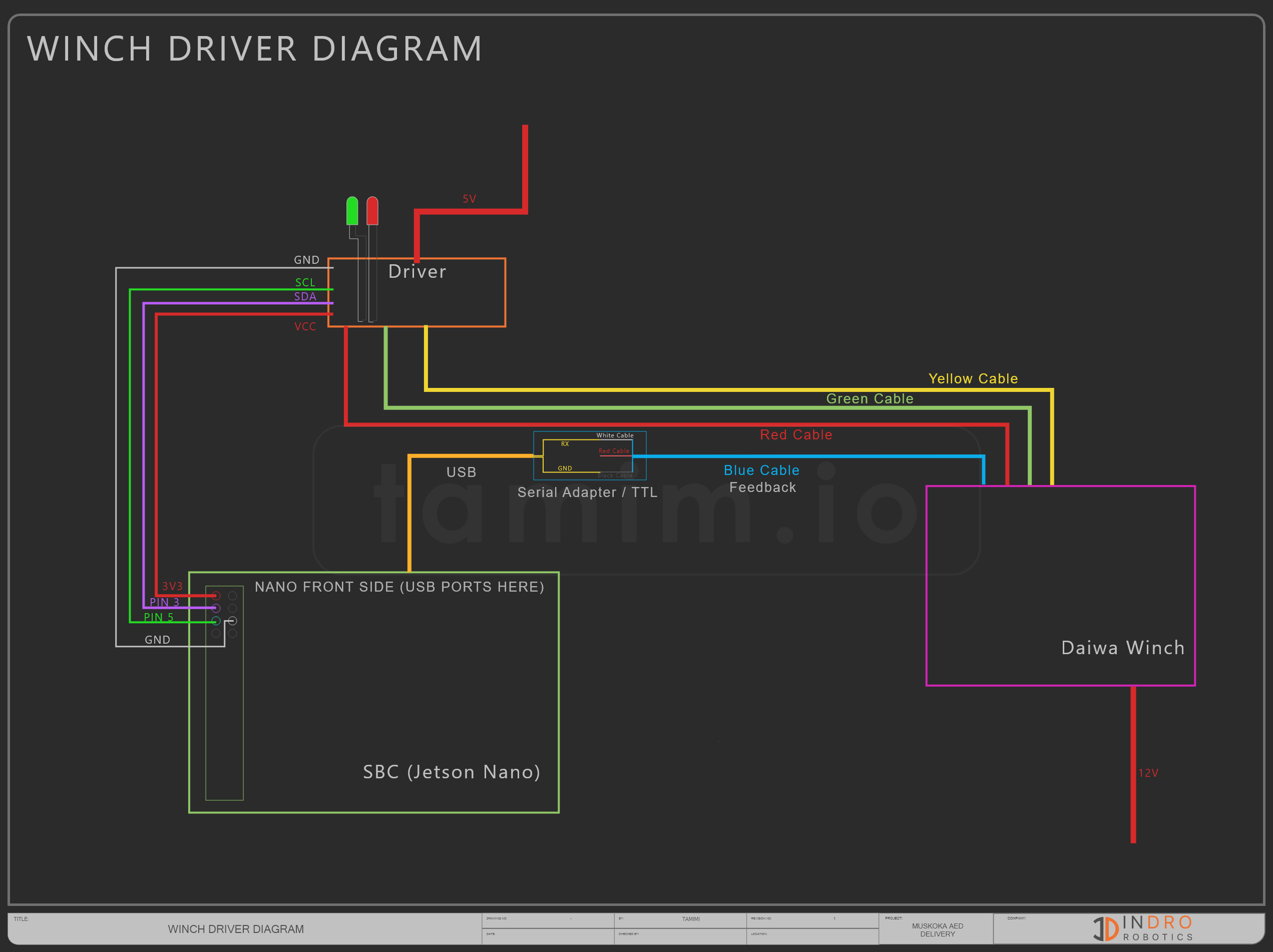 Daiwa Winch driver diagram